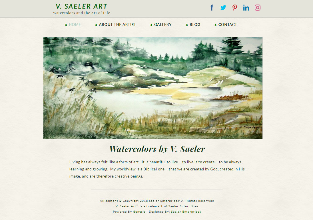Screenshot of V. Saeler Art